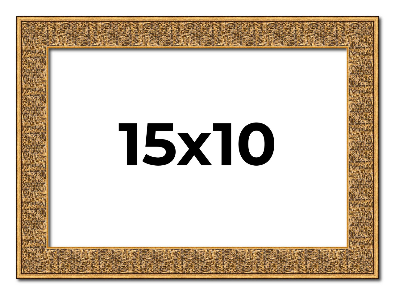 Photo Size Sculpted Black Picture Frame - UV Acrylic, Foam Board Backing, Hanging Hardware